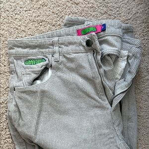 Gray Corduroy Straight Leg pants